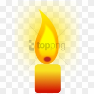 Free Png This Free Icons Design Of Burning Candle Png - Candle Flame Clipart Transparent Png