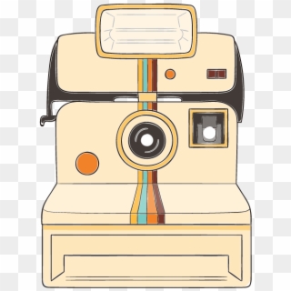 Camera Drawing Instant - Cartoon Polaroid Camera Png Clipart