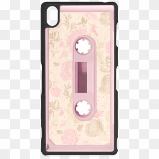 Retro Vintage Floral Pastel Pink Cassette Tape Hard - Mobile Phone Case Clipart