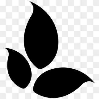 Png File Svg - Three Leaves Black And White Clipart