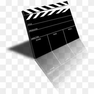 Slate, Scene, Board, Movie, Cinema, Clapper, Film - Transparent Background Movie Clipart - Png Download