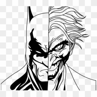 Batman And At - Easy Joker Batman Drawings Clipart