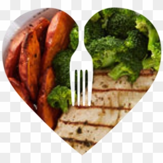 Grilled Chicken With Sweet Potato & Brocolli - Grillades Clipart