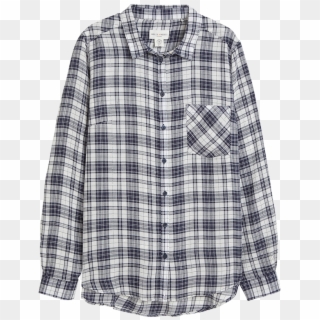 Checkered Cotton Shirt White - Plaid Clipart