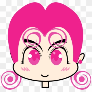 Pink Lady Svg Clip Arts 600 X 581 Px - Animasi Lucu Warna Pink - Png Download