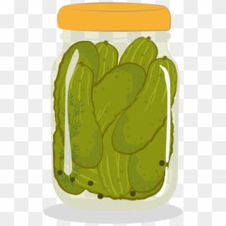 Pickled Cucumber, Pickling, Jar, Pickled Foods, Vegetable - Jar Of Pickles Png Clipart