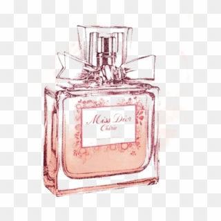 No Perfume Miss Dior - Miss Dior Perfume Drawing Clipart