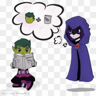 Beast Boy Is - Raven And Beast Boy Draw Clipart