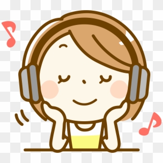 Clipart Royalty Free Woman Listening Big Image Png - Listen To Music Clipart Png Transparent Png