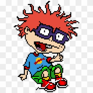 Chuckie From The Rugrats - Rugrats Pixel Art Clipart