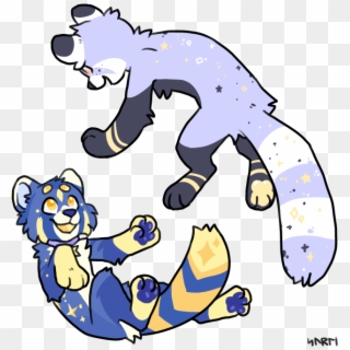 Someone On Telegram Had A Star-themed Red Panda Character - Cartoon Clipart