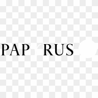 Papyrus Logo Black And White - Black-and-white Clipart