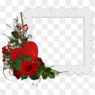 Red Roses Border Png - Beautiful Rose Flower Frames Clipart