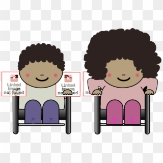 Girl Boy Png - Clipart Wheelchair Race Transparent Png