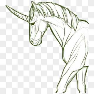 Clipart Unicorn Line Art - Kuda Unicorn Sketsa - Png Download