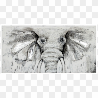 Elephant Head Painting - African Elephant Clipart