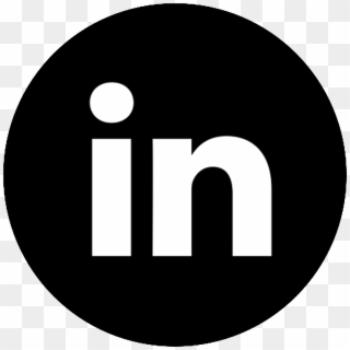 Linkedin Logo White Circle Transparent Png Linkedin - Transparent Logo Snapchat Round Clipart
