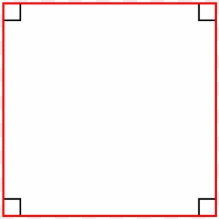 Square - مربع متساوي الاضلاع Clipart