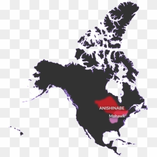 Nation - Anishinabe-onkwehonwe - Map Of Canada In Mercator Clipart