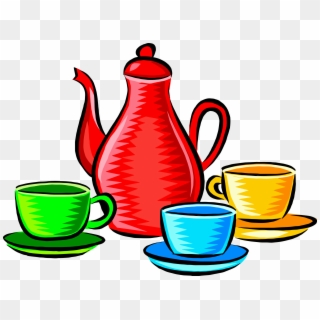 This Free Icons Png Design Of Coffee Pot And Cups - Tableware Clipart Transparent Png