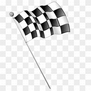 Flag Drawing Race Car - Formula 1 Car With Flag Clipart