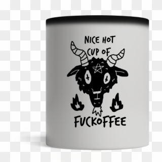 Satan Goat Head Nice Hot Cup Of Fuckoffee Mugs - British Heart Foundation Clipart