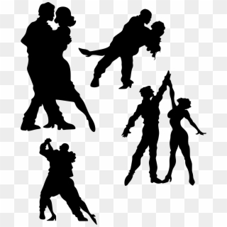 This Free Icons Png Design Of Dancing Couples Silhouette - Танцующая Пара Наклейка Clipart