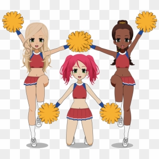 Graphic Library Library Cheerleading Poms Clipart - Kisekae Pom Poms - Png Download