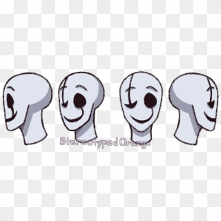 Gaster Head Ref - Cartoon Clipart