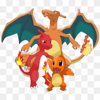 And We Finally Get To One Of The Original Starter Pokemon - Pokemon Charmander Evolutions Clipart