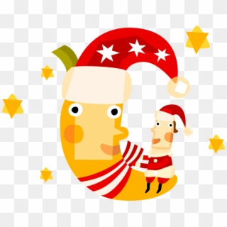 Vector Illustration Of Santa Claus, Saint Nicholas, - Papai Noel Lua Png Clipart