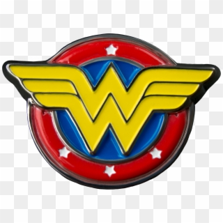 Logo Colour Enamel Lapel Pin - Wonder Woman Logo Clipart