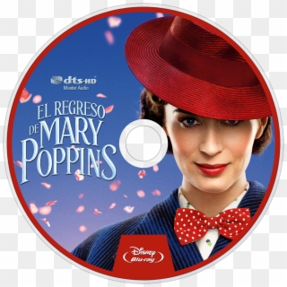 Mary Poppins Returns Bluray Disc Image - Filme Mary Poppins 2018 Clipart