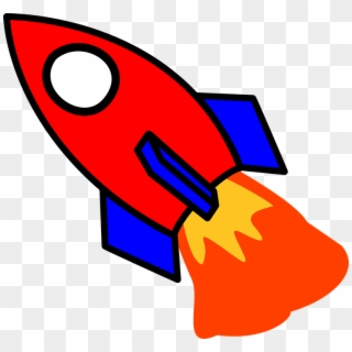 Rocker - Red And Blue Rocket Clipart