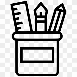 Supplies Clipart Free Download - Pencil Box Icon Free - Png Download