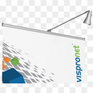 The Light Attaches Tightly To The Top Of The Banner - Banner Clipart