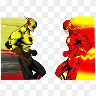 Reverse By Sh - Flash And Reverse Flash Cartoon Clipart
