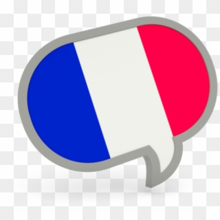 French Flag Speech Bubble Clipart