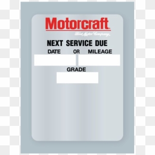 Motocraft Oil Change Stickers - General Supply Clipart