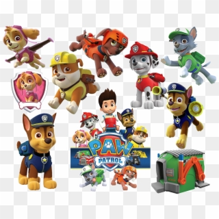 Number Clipart Paw Patrol - Paw Patrol Free Vector - Png Download