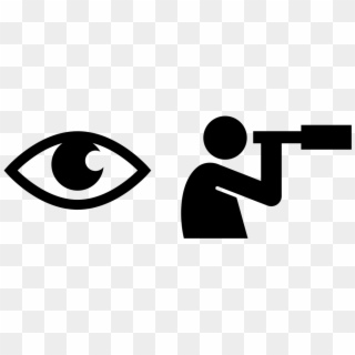 Eye Icon And Alternative Icon For Observe Action - Observation Icon Clipart