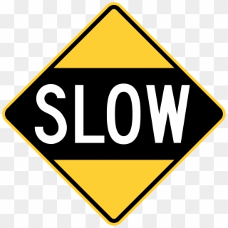 Slow Png Transparent Background - Clip Art Of Traffic Signs