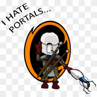 Geralt Found A Portal Gun By Vacsi - Geralt Portal Clipart