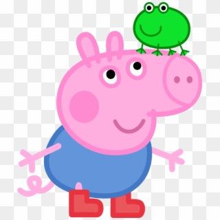 Peppa Pig Birthday Clipart - Peppa Pig George Frog - Png Download