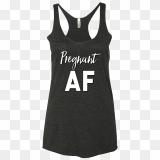 Pregnant Af Tank Top - Clothing Clipart