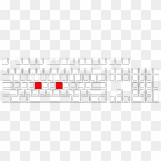 Blank Png - Pepper Font Keyboard Key Clipart
