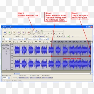 Example Video Of Deleting A Portion Of An Audio File - Audacity Delete Key Clipart