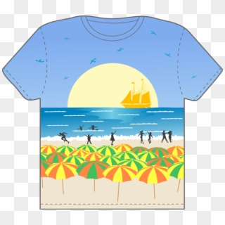Summer Clipart Dress - Beach Theme T Shirt - Png Download