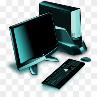 [freebie] Vector Of A Desktop Computer On Transparent - Flyer Reparacion De Computadoras Clipart