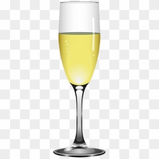 Glass Of Champagne Clip Art - Png Download